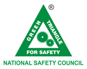 Green triangle for safety 1